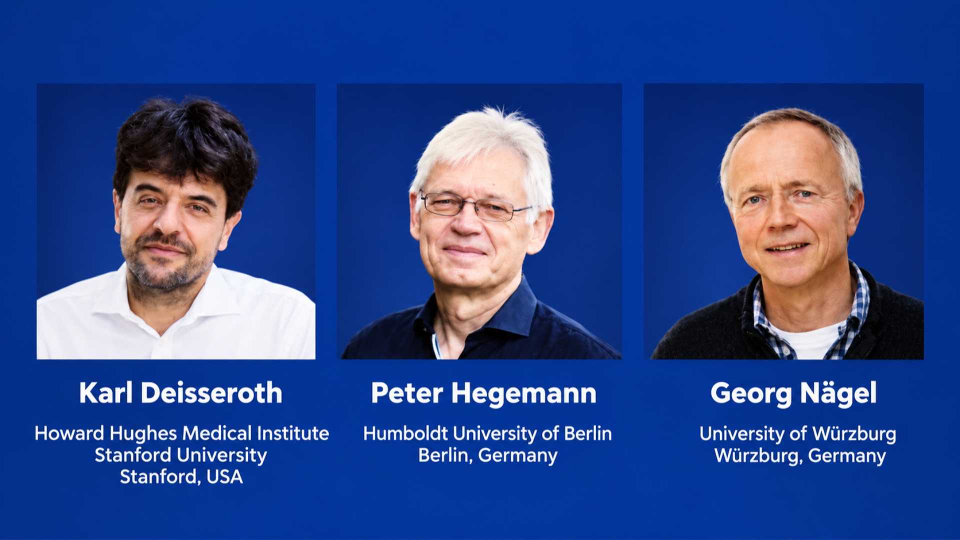 Nobel per la Medicina 2026 a Deisseroth, Hegemann e Nagel: la luce che accende e spegne i neuroni