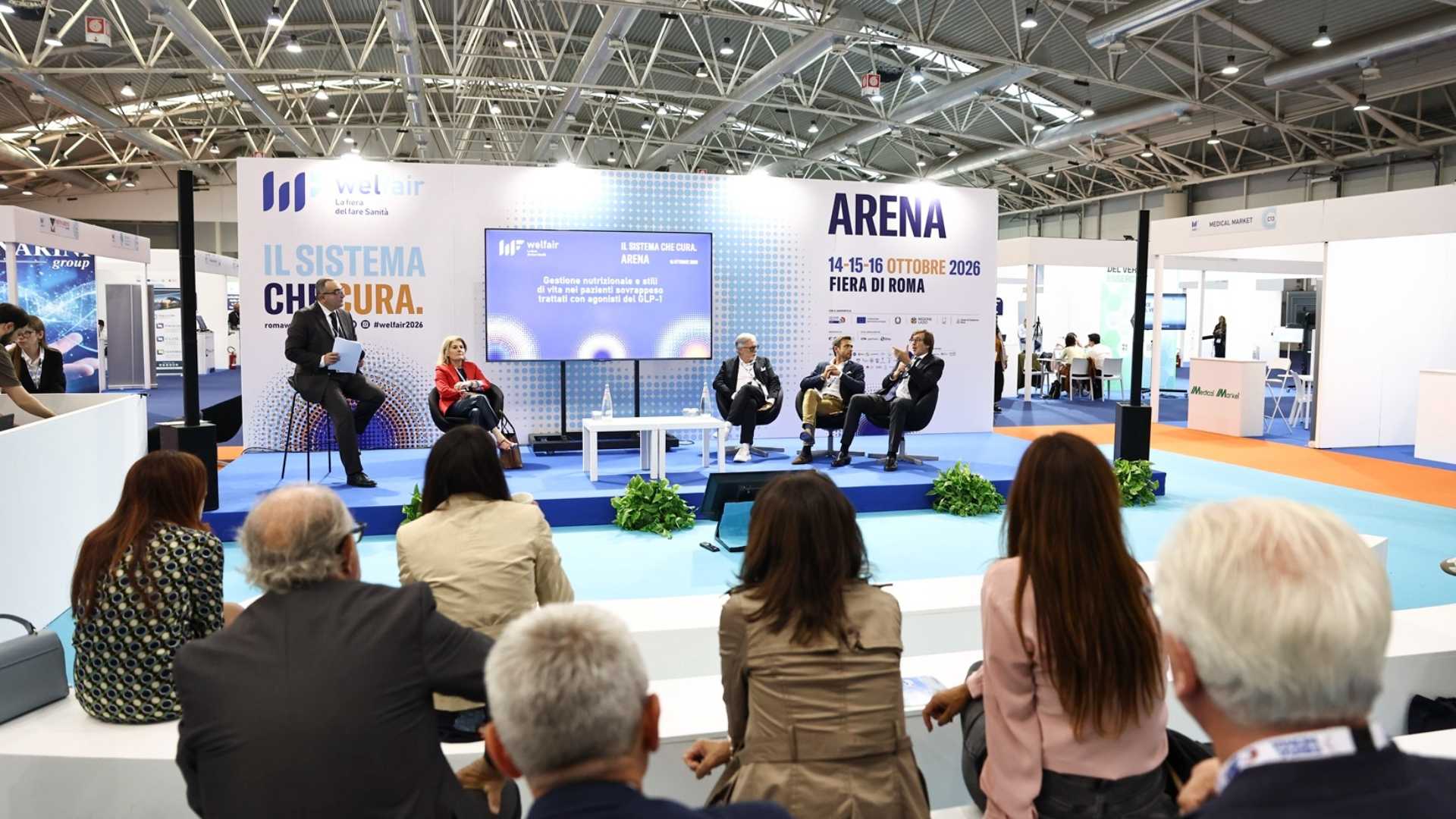 Un momento del panel dedicato all'obesità a Welfair, Roma, 15 ottobre 2026