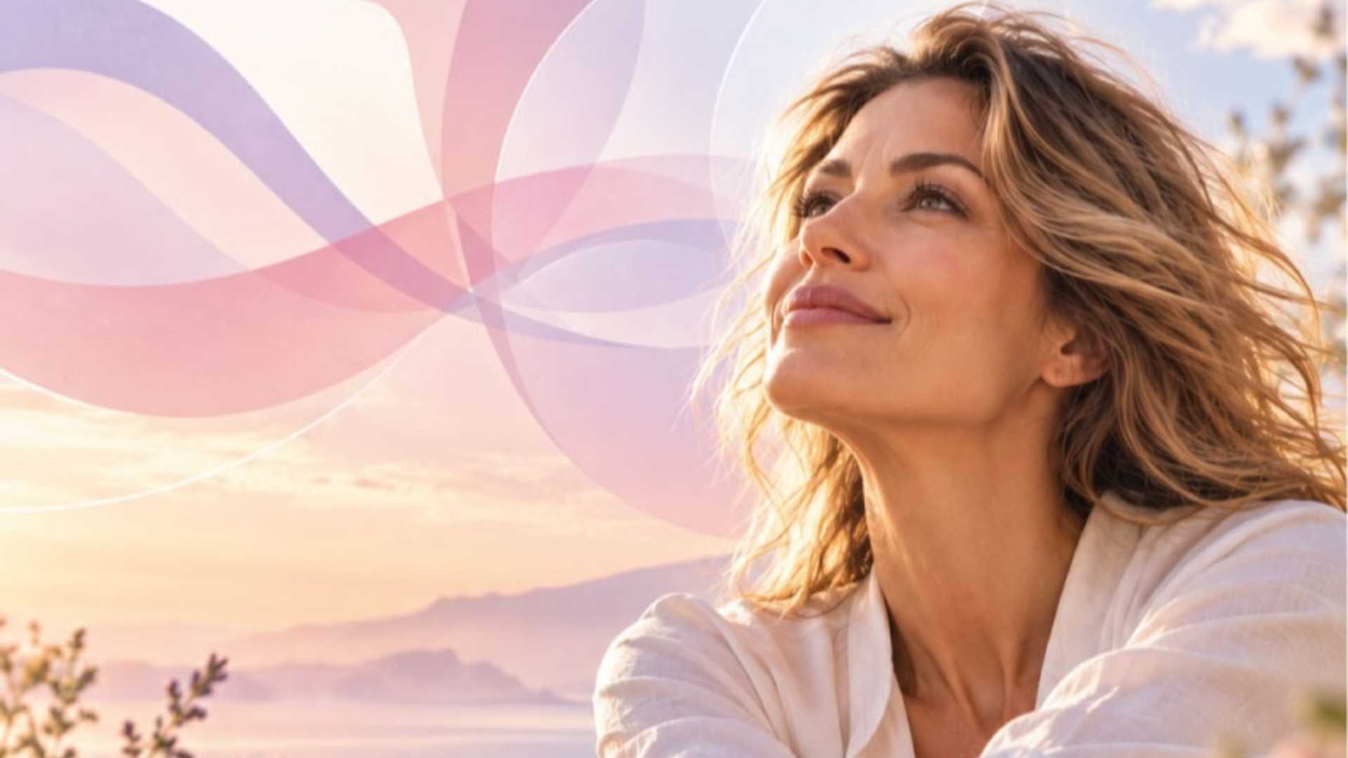 Un'immagine evocativa della menopausa vissuta con serenità (AI)