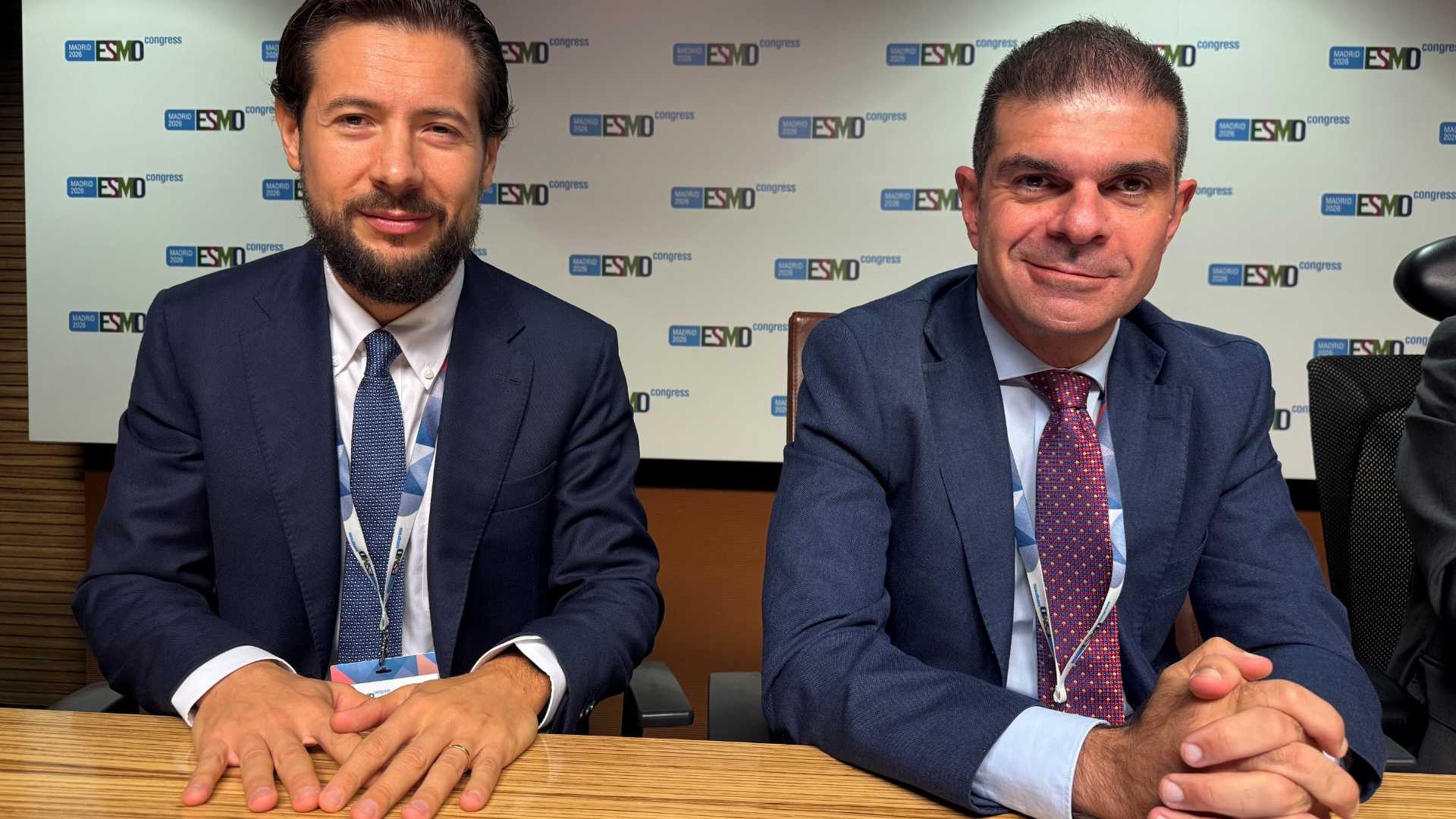 Da sinistra Antonio Passaro, direttore della Divisione di Oncologia toracica dell’Istituto Europeo di Oncologia di Milano e Massimo Di Maio, presidente dell’Associazione italiana di oncologia medica (@SAE Salute)